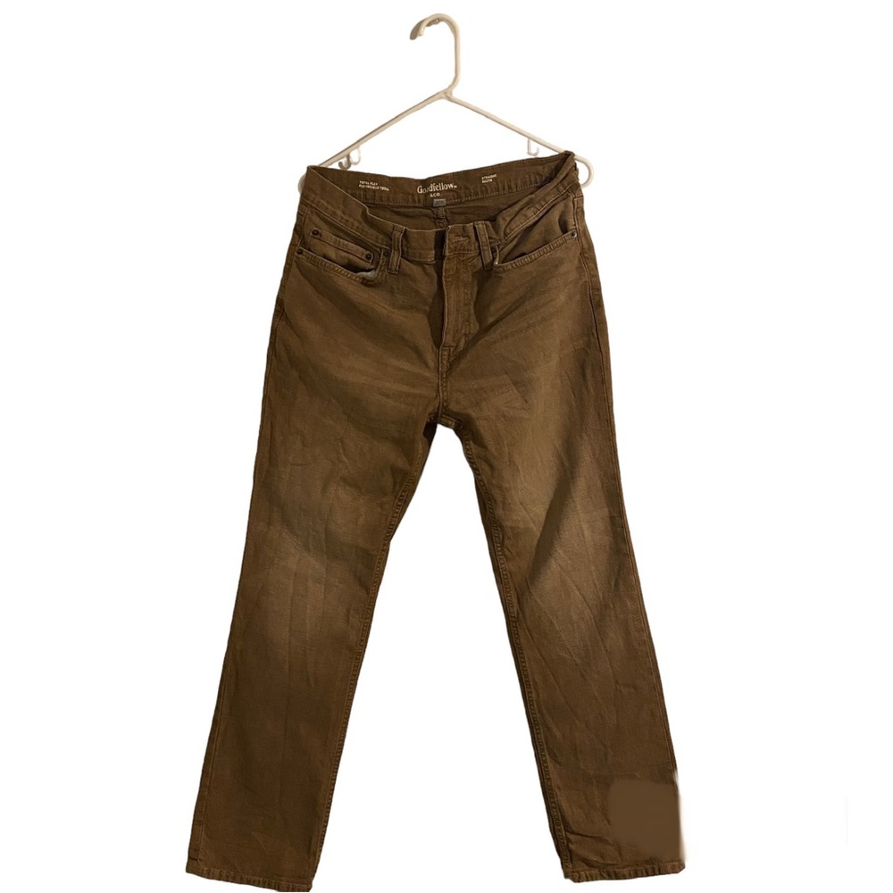 Men’s Goodfellow & Co Comfortable Jeans Straight Fit Khaki 34W x 32L